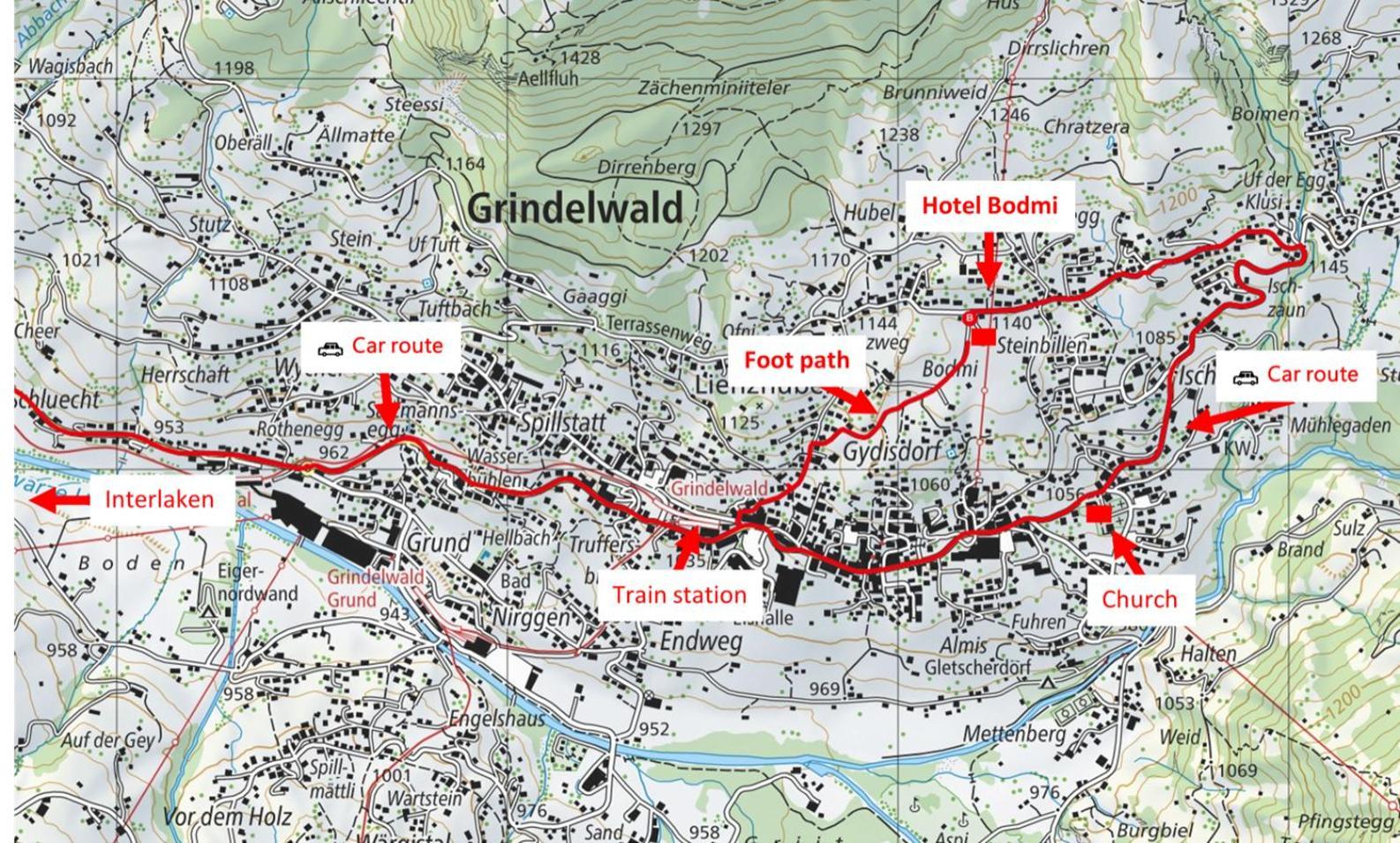 Hotel Bodmi Grindelwald Exterior foto